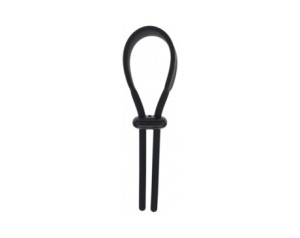 LEVELZ Wide Adj Sili Lasso C-Ring 5mm Bk