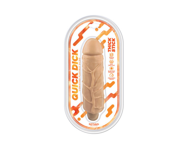 Quick Dick Thick Stick Vib Dildo 7.75in Quick Dick Thick Stick Vib Dildo 7.75in