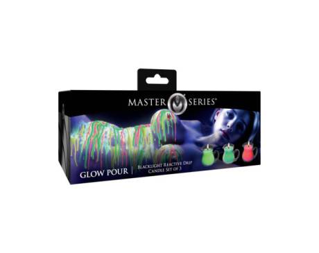 Master Series UVBlacklight DripCandl 3pc Master Series UVBlacklight DripCandl 3pc