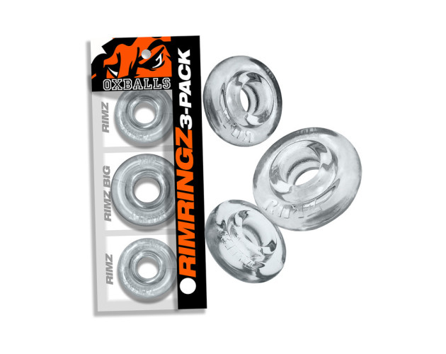 Oxballs Rimringz Multi Size 3pk Clear Oxballs Rimringz Multi Size 3pk Clear