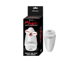 Magic Vibrating Talking Masturbator Wht