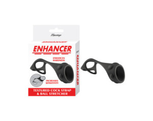 Enhancer Textured CockStrapBallStretc Bk