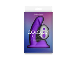 Colours Curve Vibrating 5 in. Dildo Pur