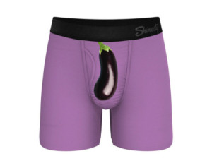 The Double Entendre Eggplant Underwear L