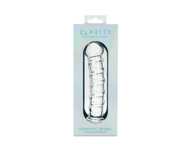Clarity Seraphic Spiral Glass Dildo