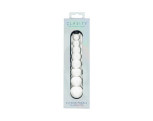 Clarity Elysian Pearls Glass Dildo