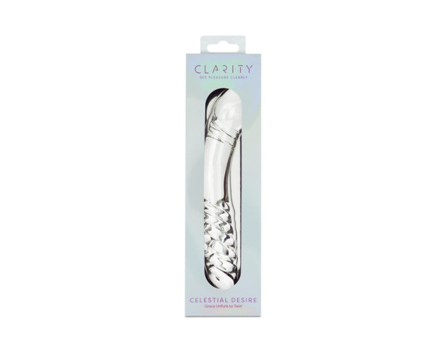 Clarity Celestial Desire Glass Dildo