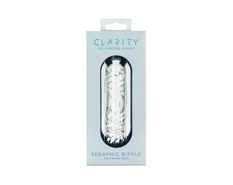Clarity Seraphic Ripple Glass Dildo