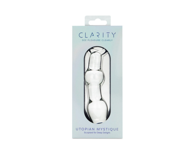 Clarity Utopian Mystique Glass Dildo