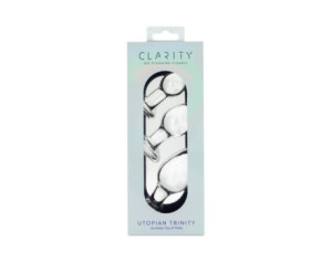 Clarity Utopian Trinity Glass Dildo