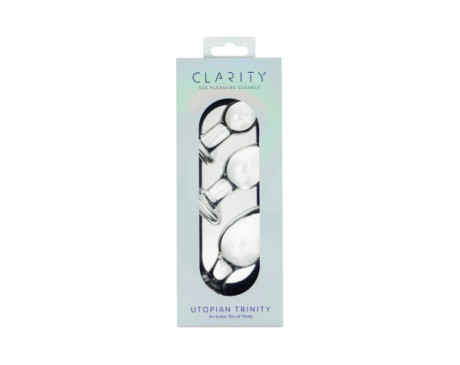 Clarity Utopian Trinity Glass Dildo