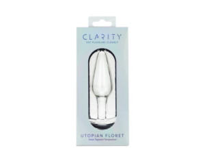 Clarity Utopian Floret Glass Dildo