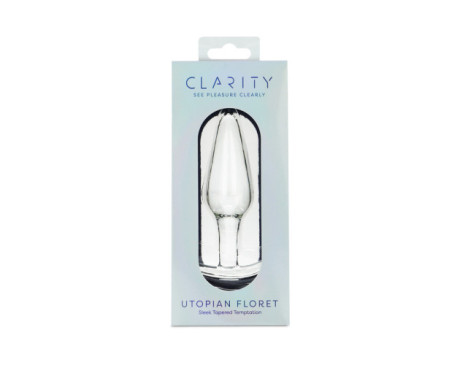 Clarity Utopian Floret Glass Dildo
