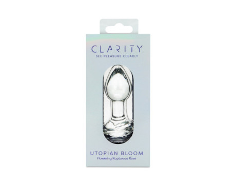Clarity Utopian Bloom Glass Dildo