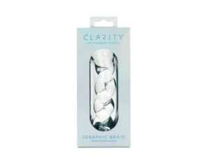 Clarity Seraphic Braid Glass Dildo