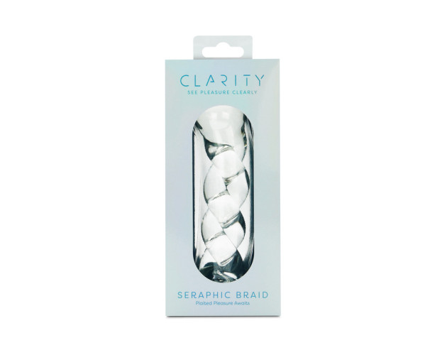 Clarity Seraphic Braid Glass Dildo