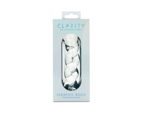 Clarity Seraphic Braid Glass Dildo