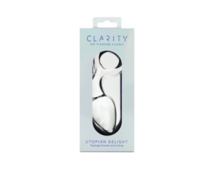 Clarity Utopian Delight Glass Dildo
