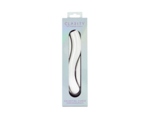 Clarity Celestial Curve Glass Dildo