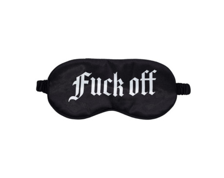 Ouch! Fuck Off Printed Mask Satin Black