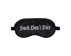 Ouch! Suck Don't Bite Print Mask Satin