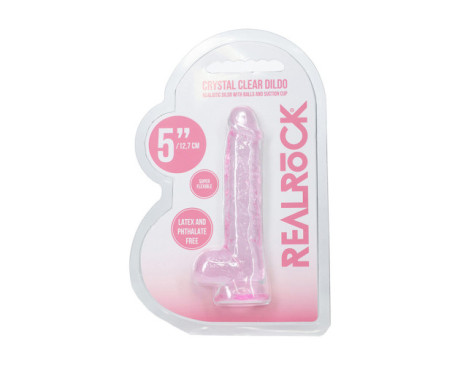 RealRock Realistic 5in Dildo w/Balls Pnk