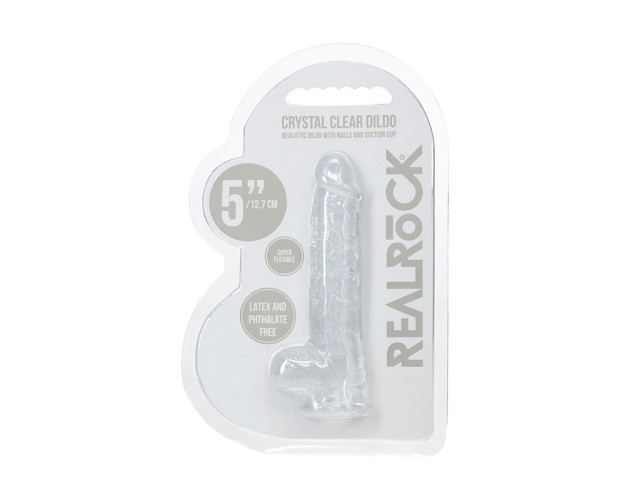 RealRock Realistic 5in Dildo w/Balls Clr