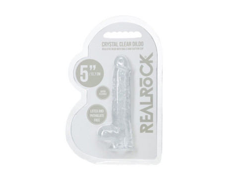 RealRock Realistic 5in Dildo w/Balls Clr