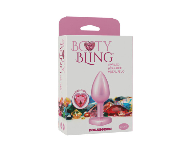 Booty Bling Heart DiamondMetalPlug Pk S