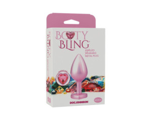 Booty Bling Heart DiamondMetalPlug Pk M
