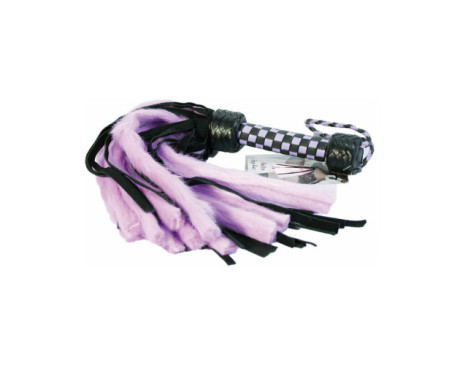 Suede & Fluff Mini Flogger Purple