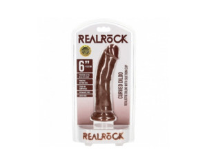 RealRock 7in Cock Curved Brown