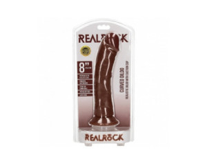 RealRock 9in Cock Curved Brown