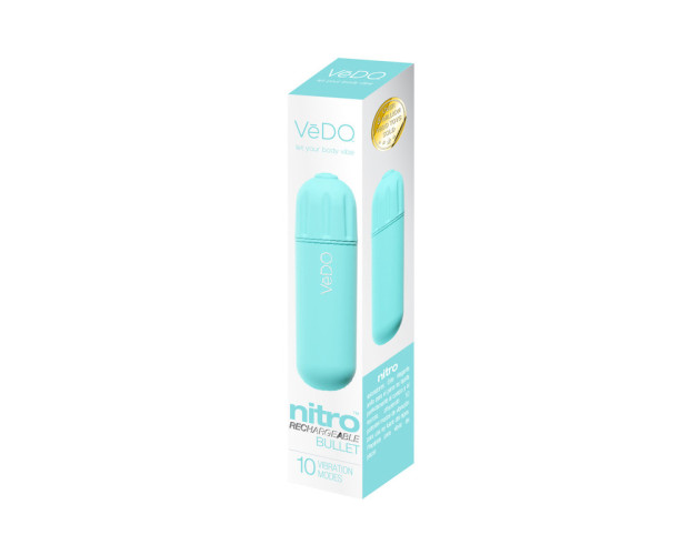 VeDO Nitro Rechargeable Bullet Vibe Turq