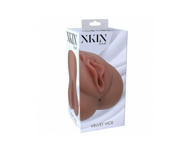 Xkin Raw Velvet Vice Stroker Brown