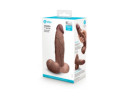b-Vibe Slipskin Dildo 7in Girthy Brown