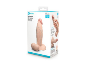 b-Vibe Slipskin Dildo 8in Girthy Cream