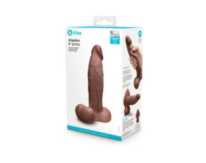 b-Vibe Slipskin Dildo 8in Girthy Brown
