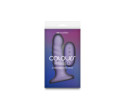 Colours Ribbed Vibrating 5in Purple