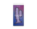 Colours Ribbed Vibrating 6in Purple
