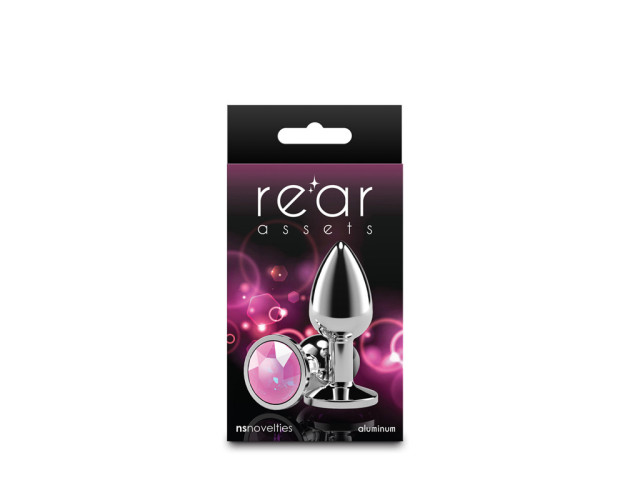 Rear Assets Silver Small Pink Gem