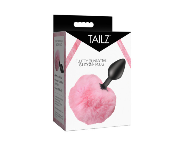 Tailz Fluffy Bunny Tail Sili Plug Pnk