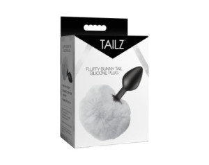 Tailz Fluffy Bunny Tail Sili Plug Wht