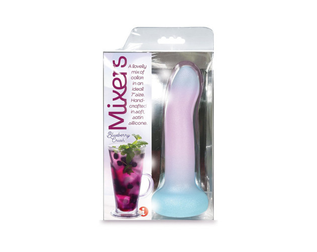 Mixers 8in Sili Dildo Blueberry Crush