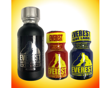 3-PACK Everest: Black 30ml, Red 10ml & Blue 10ml
