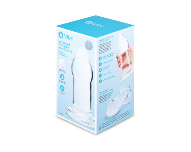 b-Vibe Advanced 7.5in Glass Anal Dilator