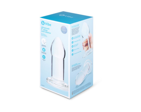 b-Vibe Advanced 8 in. Glass Anal Dilator