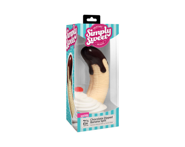 Simply Sweet Choc Dip Banana Split Dildo
