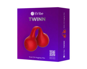 SVibe Snail Twinn Finger Vibrator Cherry