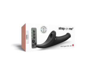 Strap-On-Me Multi Orgasm Dildo Medium Bk